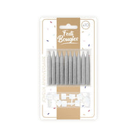 10 bougies d'anniversaire pailletées