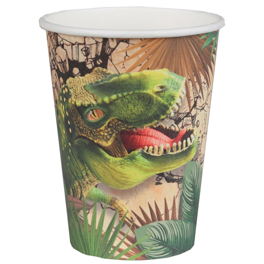 10 gobelets dinosaure