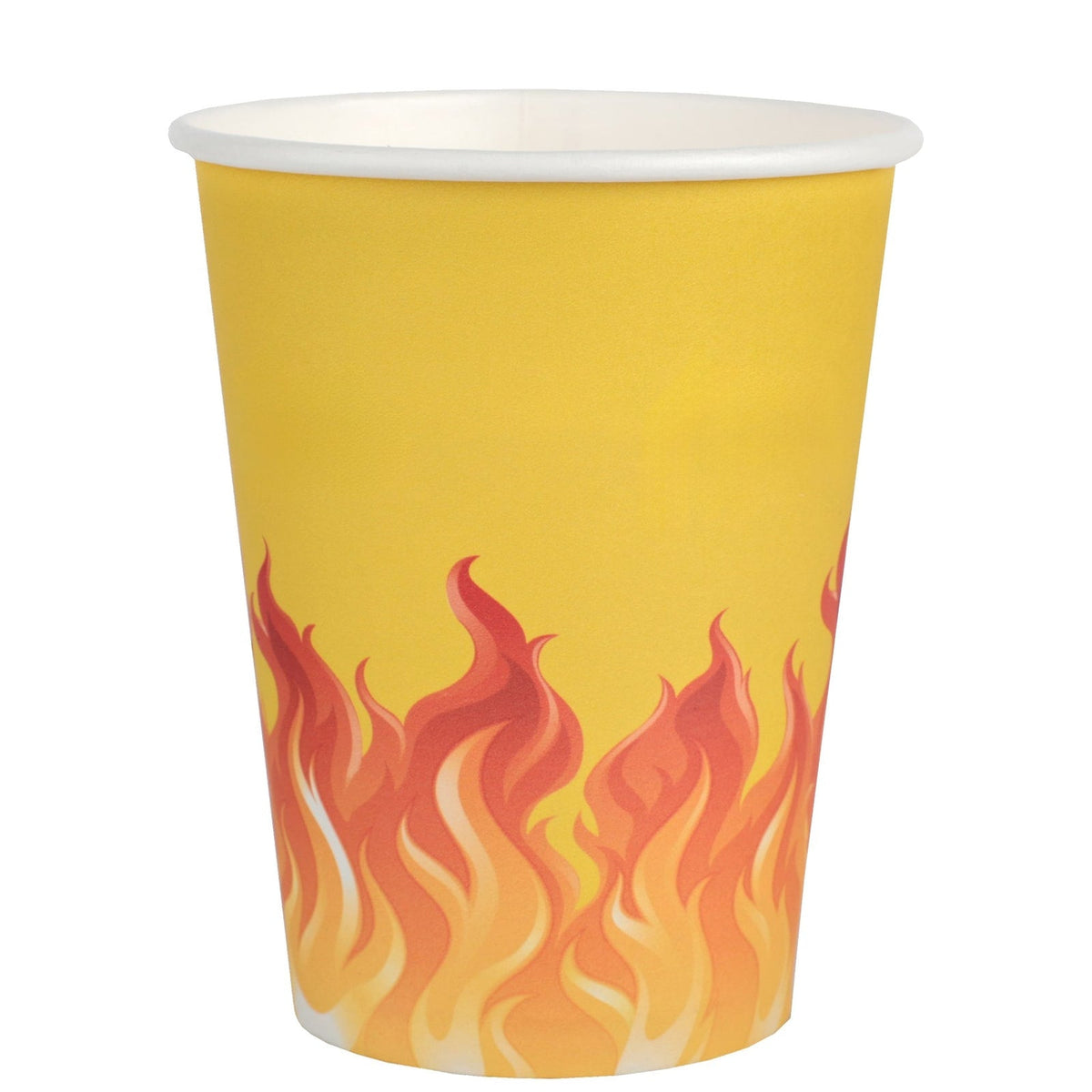 10 gobelets pompier, flammes