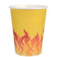 10 gobelets pompier, flammes