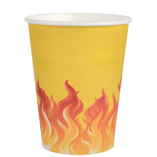 10 gobelets pompier, flammes