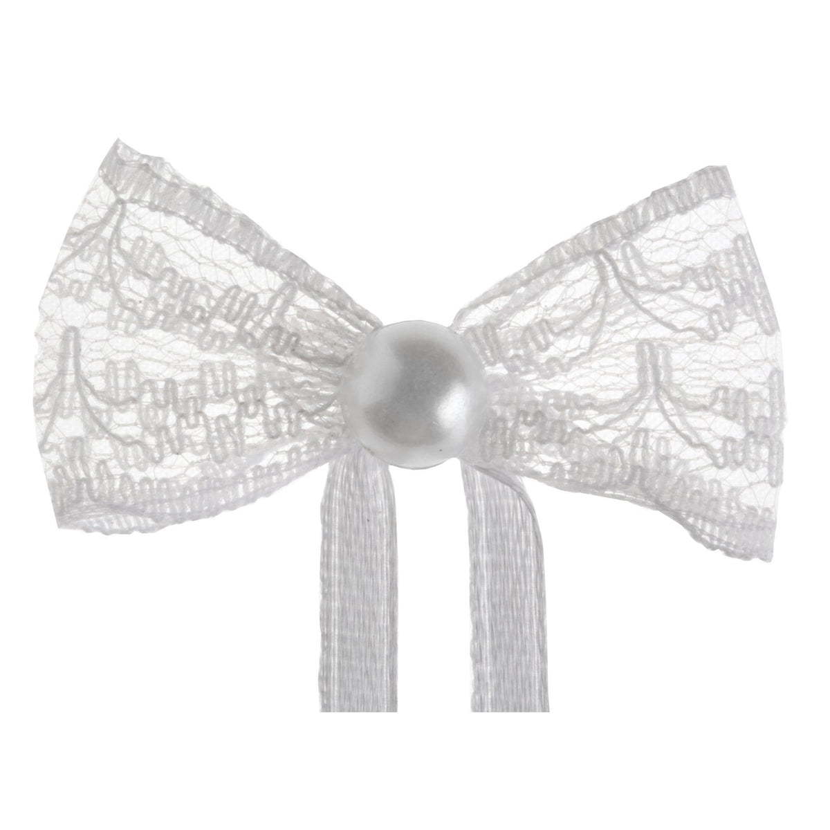10 nœuds dentelle et ruban, avec perle