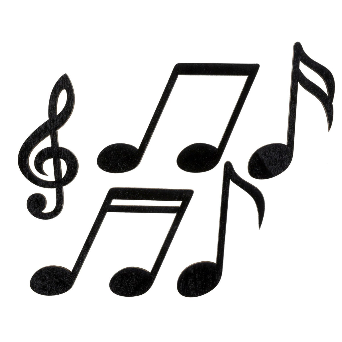 10 notes de musique à parsemer, noires