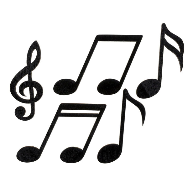 10 notes de musique à parsemer, noires