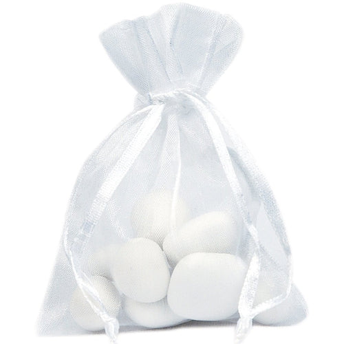 10 sachets en organza 7,5 x 10 cm, 8 couleurs