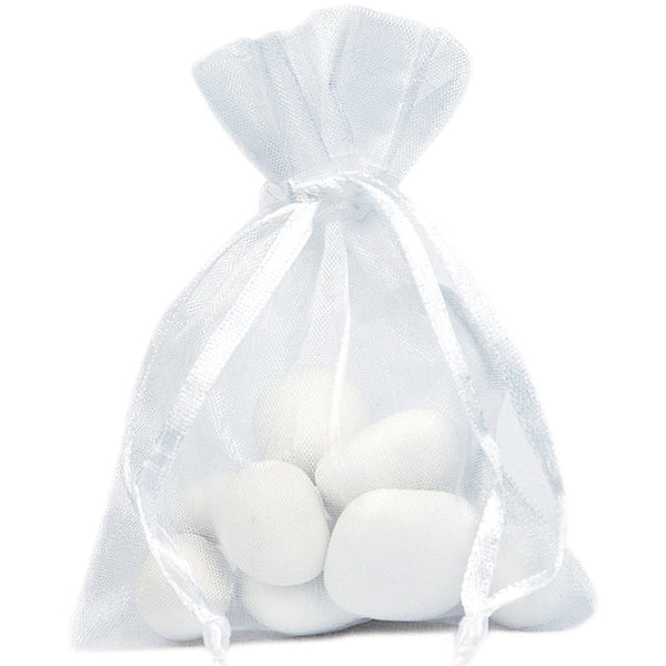 10 sachets en organza 7,5 x 10 cm, 8 couleurs