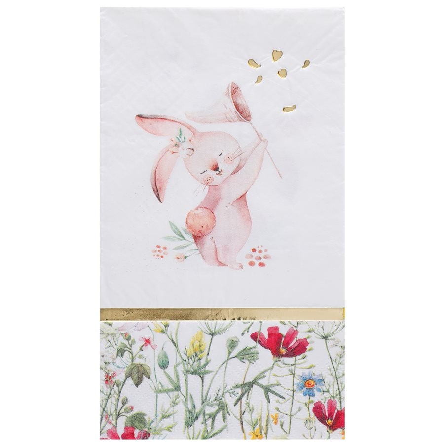 10 serviettes de Pâques, lapin