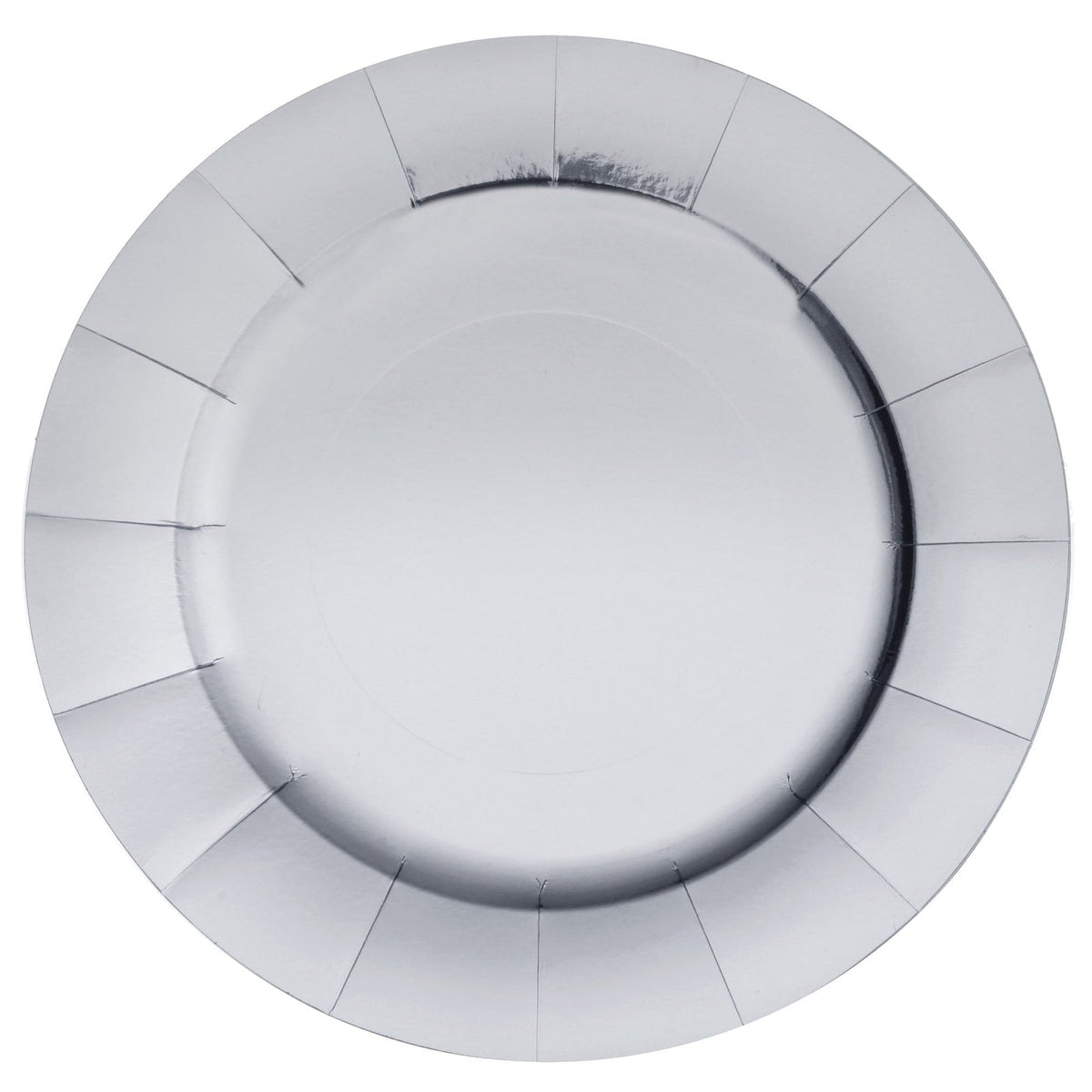 10 sous-assiettes brillantes 33 cm, or, argent ou rouge