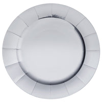 10 sous-assiettes brillantes 33 cm, or, argent ou rouge