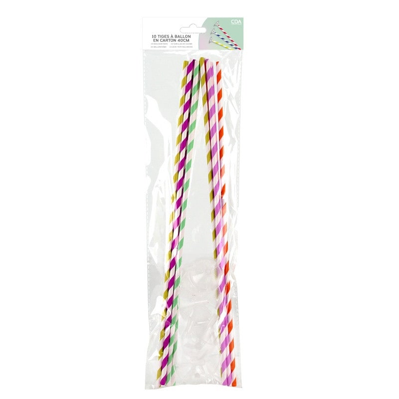 10 tiges à ballon, 40 cm — vue 3