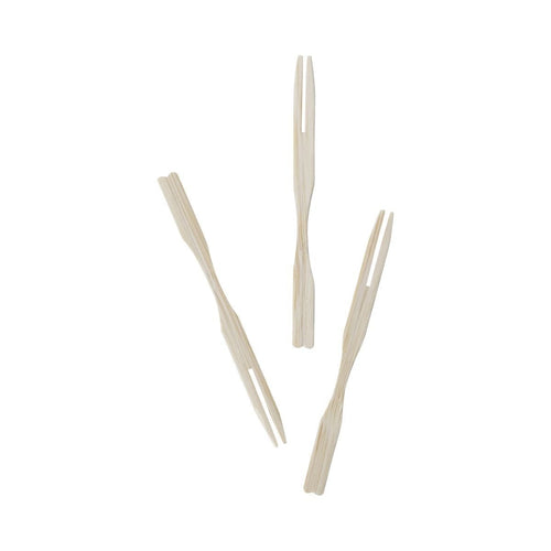 100 piques à frites en bois 9 cm