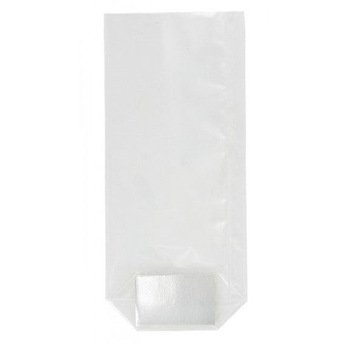 100 sachets cellophane transparents à fond carton