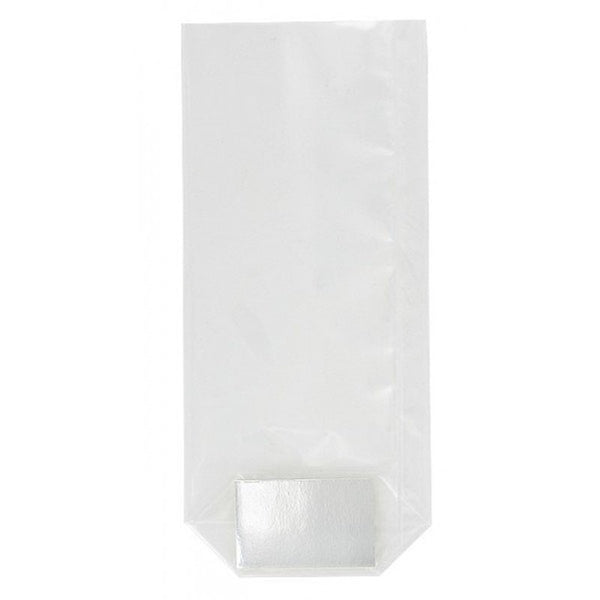 100 sachets cellophane transparents à fond carton