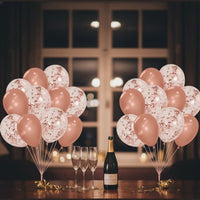 12 ballons métallisés et à confettis, 30 cm — vue 5
