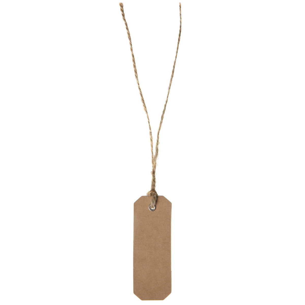 12 étiquettes kraft à cordon, 3 x 8 cm