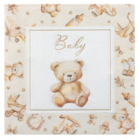 12 serviettes Baby, ourson