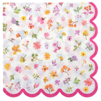 12 serviettes Printemps, fleurs