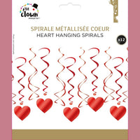 12 spirales cœurs à suspendre — vue 3