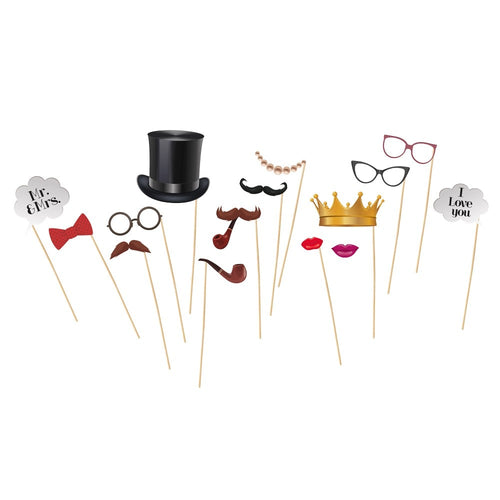 15 accessoires photobooth vintage