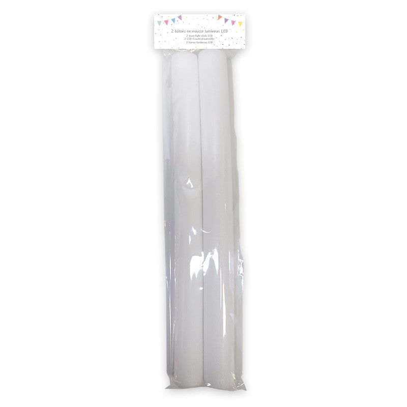 2 bâtons lumineux en mousse, 48 cm — vue 3