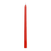 2 bougies flambeau 30 cm — Rouge