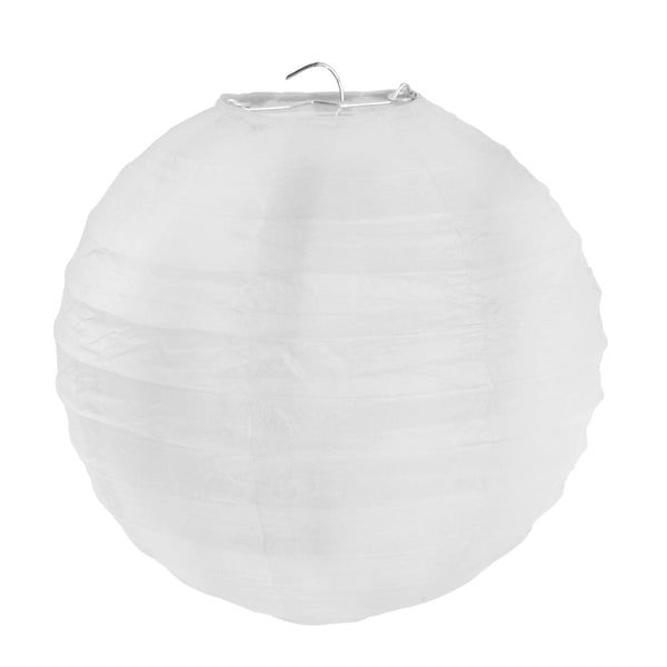 2 lanternes boules 20 cm, blanc, rose ou rouge