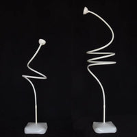 2 supports à ballons en boucle, 2,5 m et 1,5 m — vue 3