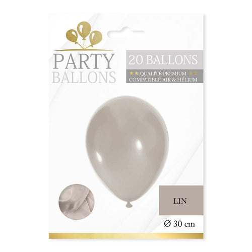 20 ballons pastel 30 cm, 6 coloris — vue 2