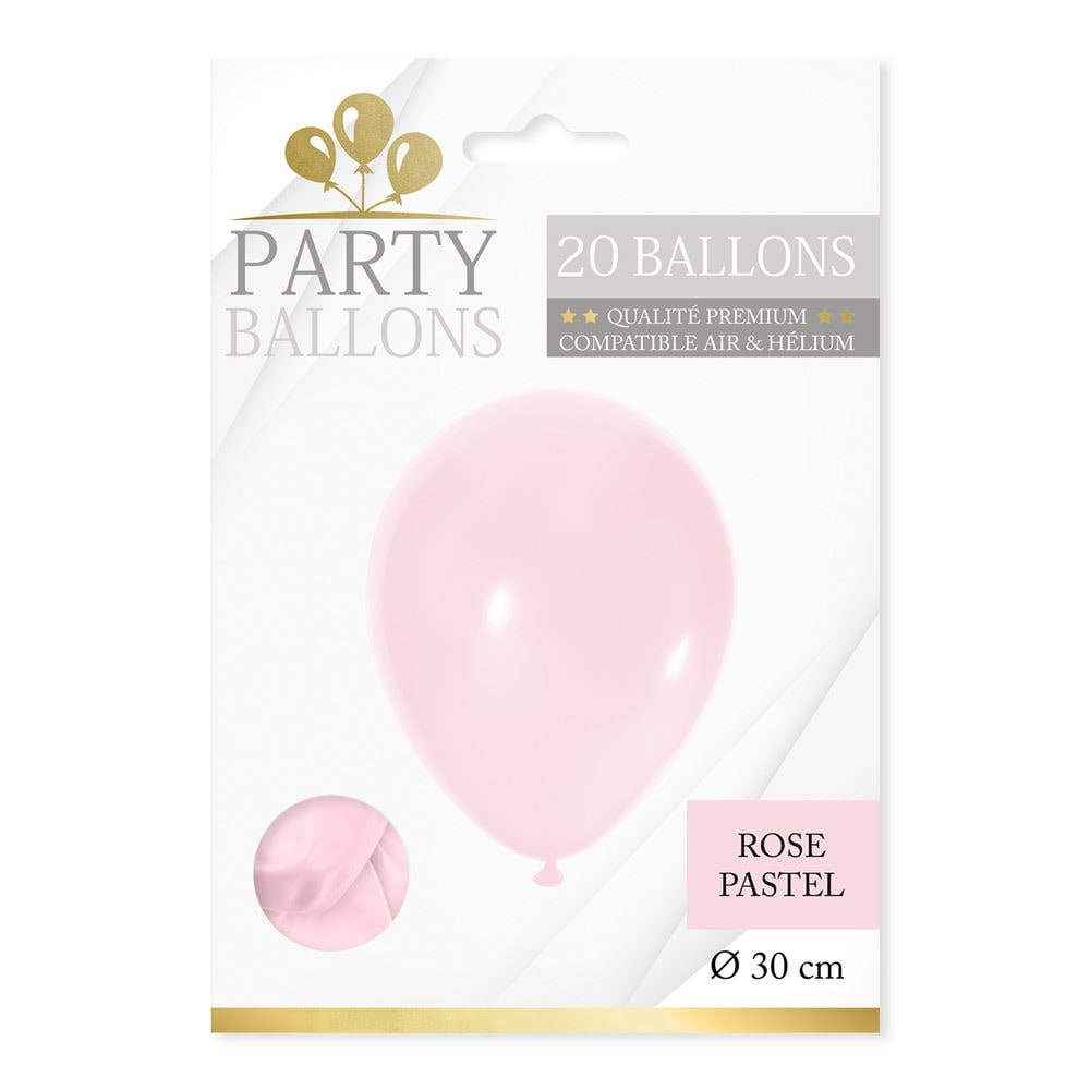 20 ballons pastel 30 cm, 6 coloris — vue 4