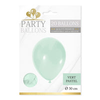20 ballons pastel 30 cm, 6 coloris — vue 6