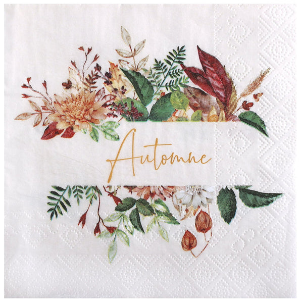 20 serviettes Automne, feuillages