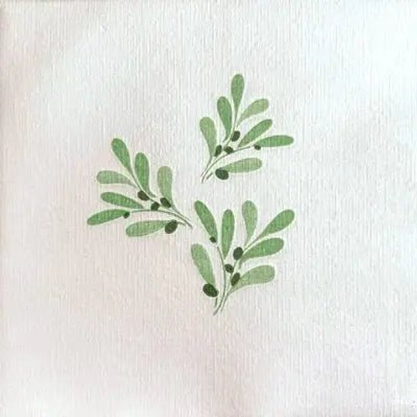 20 serviettes intissé Olivier, 40 x 40 cm