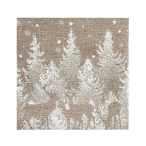 20 serviettes Noël sous la neige, 25 ou 33 cm
