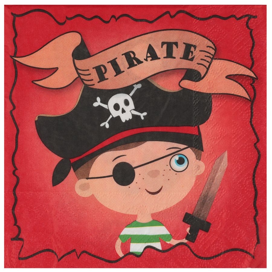 20 serviettes pirate