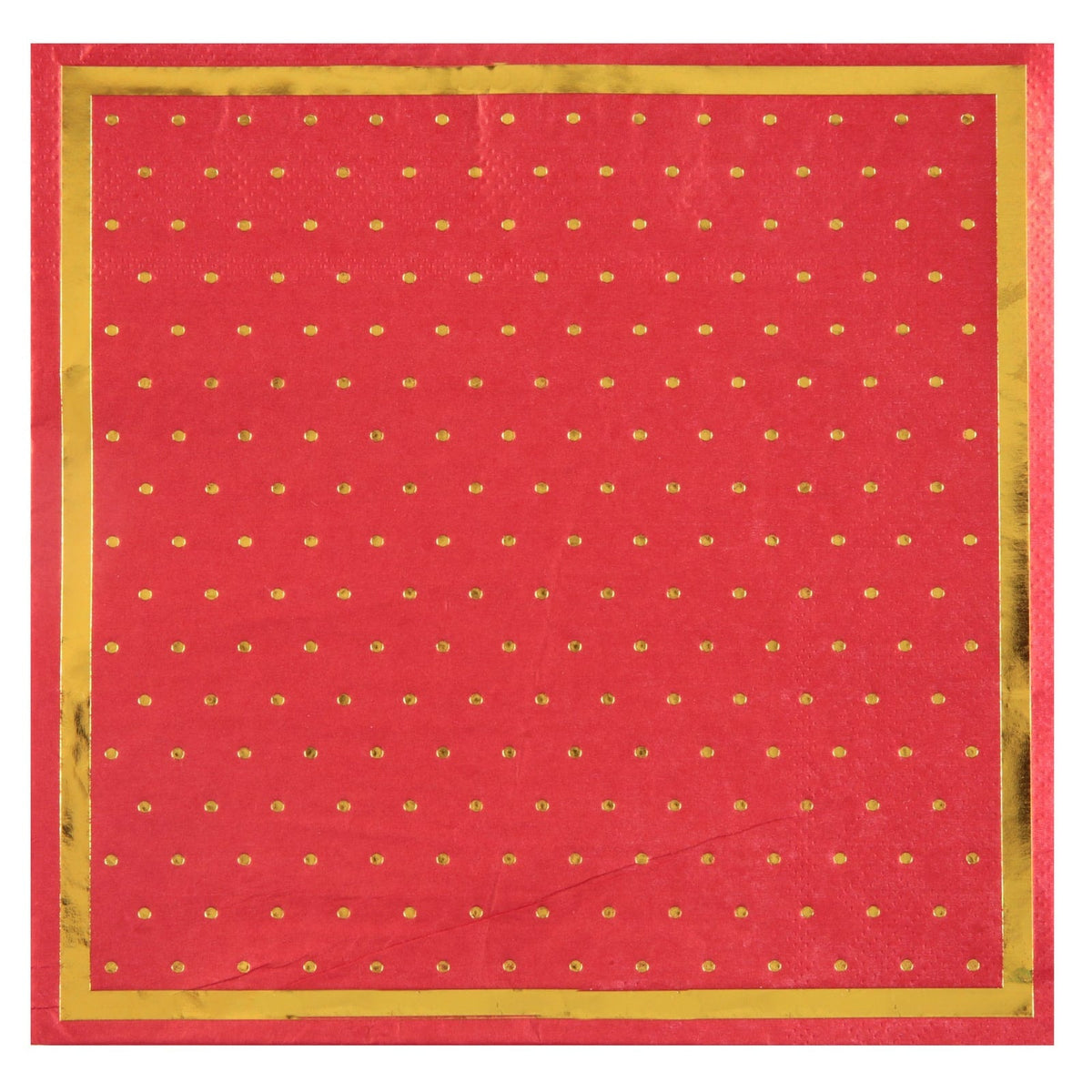 20 serviettes à pois dorés, noir ou rouge — vue 2