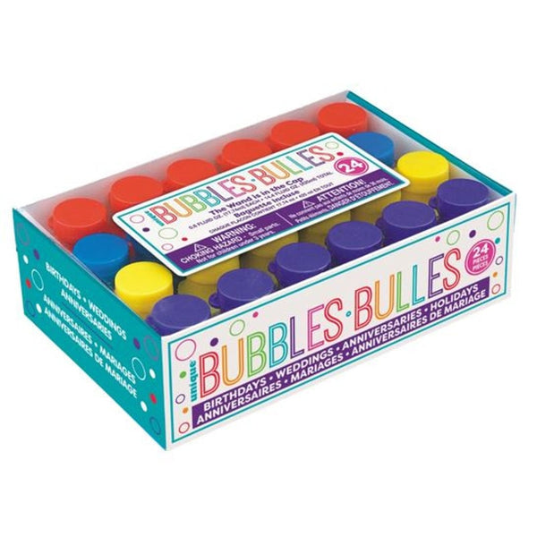 24 bouteilles de bulles de savon, 18 ml