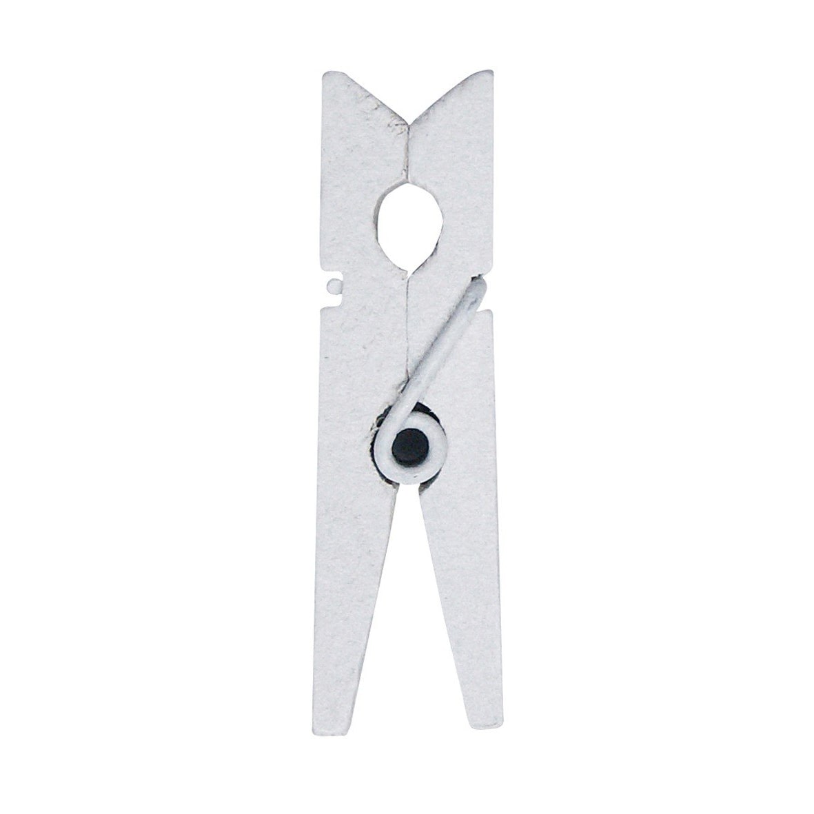 24 mini pinces en bois 2,5 cm, blanc ou naturel