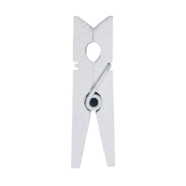 24 mini pinces en bois 2,5 cm, blanc ou naturel