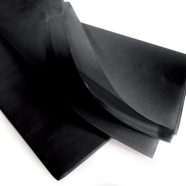 240 feuilles de papier de soie noir, 50 x 75 cm