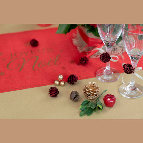 25 décorations d'hiver à piquer, pommes de pin et baies — vue 2