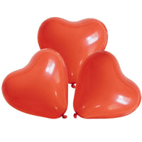 3 ballons cœur rouges, 45 cm