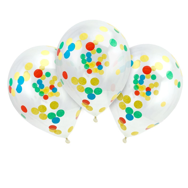 3 ballons à confettis, 30 cm — vue 3