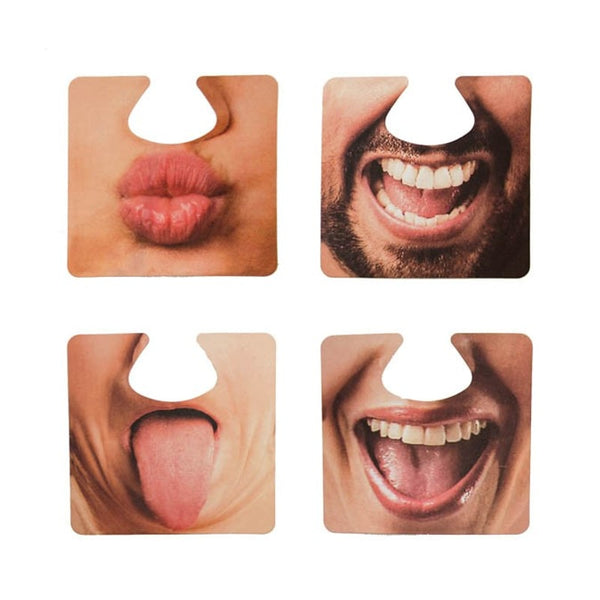 4 bouches rigolotes pour photobooth