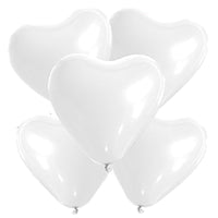 5 ballons cœur, 26 cm