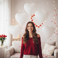 5 ballons cœur, 26 cm — vue 3
