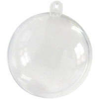 5 boules transparentes à garnir, 5 ou 8 cm