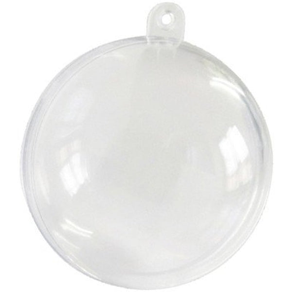 5 boules transparentes à garnir, 5 ou 8 cm