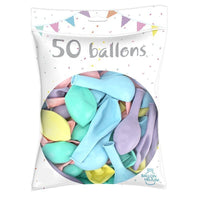 50 ballons 26 cm, fluo ou pastel — vue 2