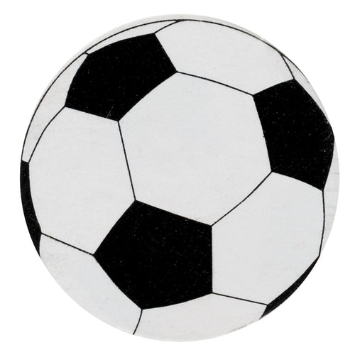 50 confettis ballons de foot, 2 cm