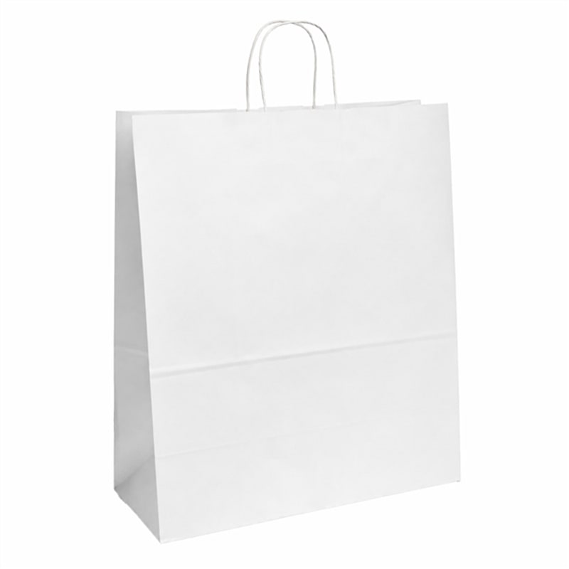 50 sacs kraft blancs à anses, 4 tailles — vue 3